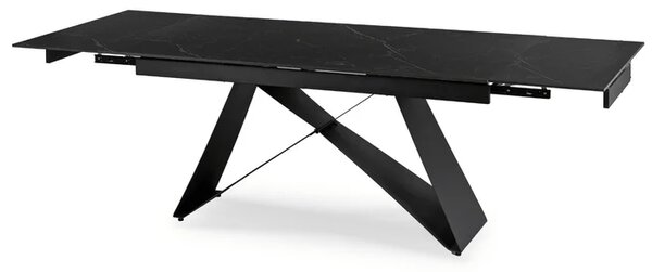 Stół Rozkładany Prostokątny VICTOR 160-240 cm Ceramiczny Czarny do Jadalni Nowoczesny Loft
