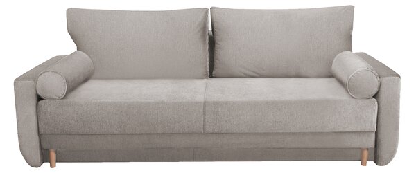 Sofa BRUNI beżowa z funcją spania i pojemnikiem na pościel 215x92x92 cm