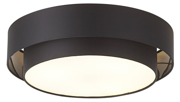 Nowoczesna lampa sufitowa czarna 50 cm 3-punktowa - Drum Duo