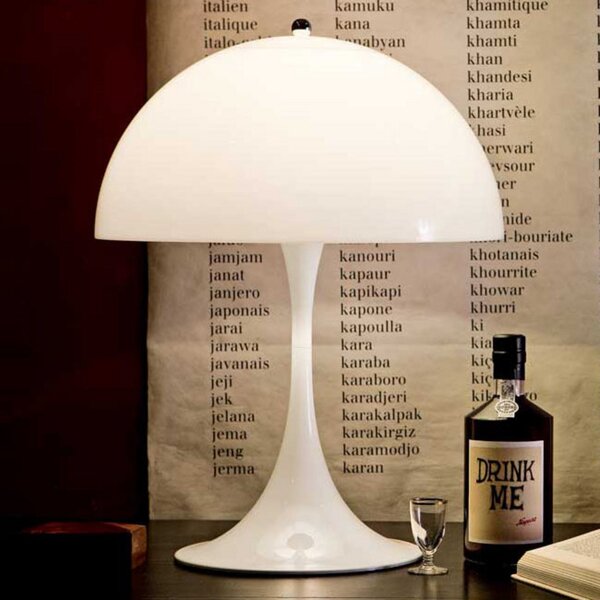 Lampa Stołowa Louis Poulsen, Panthella, biały, salon, tworzywo sztuczne, design
