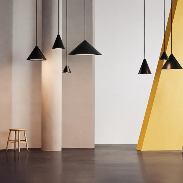 Lampa Wisząca Louis Poulsen, czarny, salon, aluminium