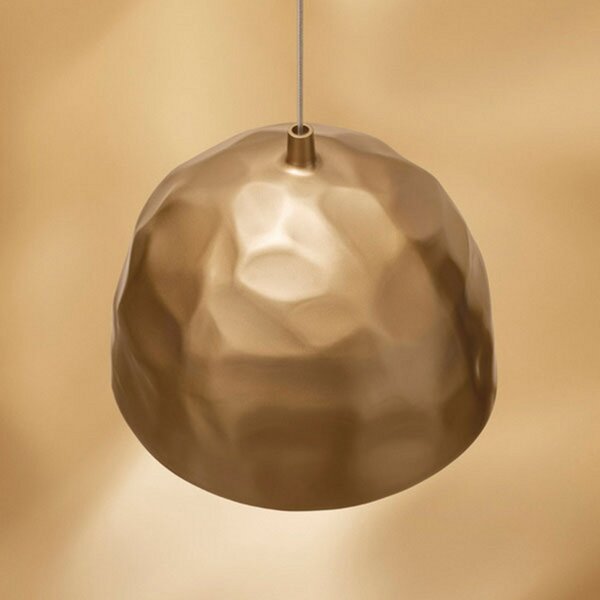 Lampa Wisząca Foscarini, Bump, ściemnialny, złoty | mosiężny, salon, tworzywo sztuczne, design
