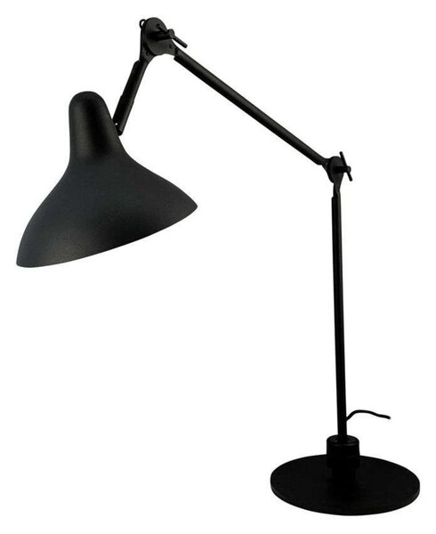 Lampa Stołowa Dyberg Larsen, Lotus, czarny, salon, metal, skandynawski