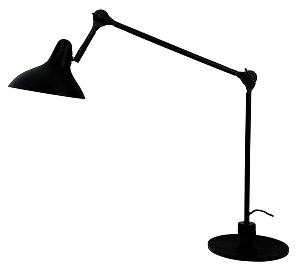 Lampa Stołowa Dyberg Larsen, Lotus, czarny, salon, metal, skandynawski
