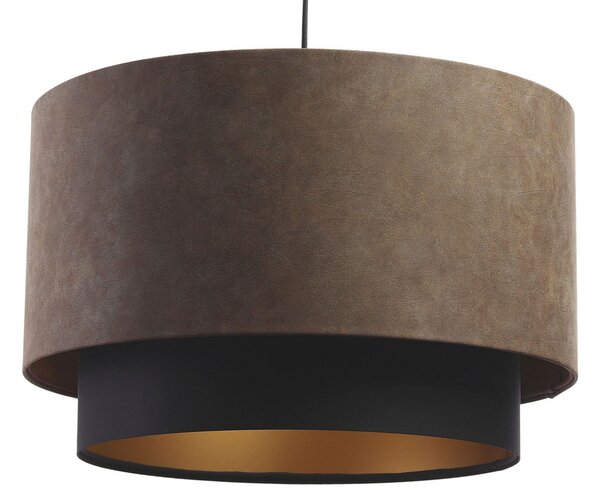 Brązowa nowoczesna lampa wisząca nad stół - S429-Porfi