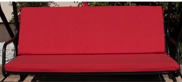 Poduszki RAVENNA na Huśtawkę Ogrodową 150cm Czerwony