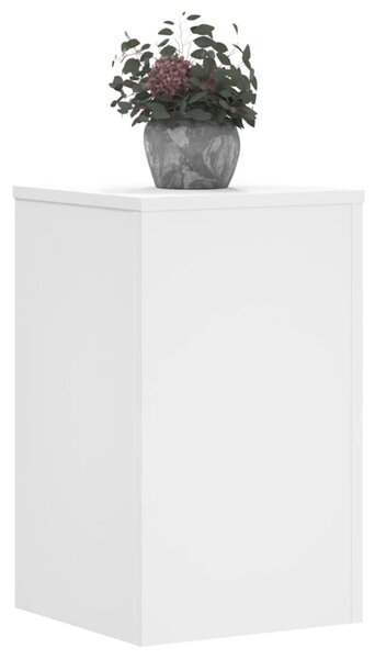 Podstawki pod doniczki, 2 szt., białe, 30x30x50 cm