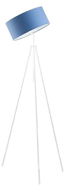 Lampa stojąca podłogowa przegubowa regulowana trójnóg z abażurem walec DECO