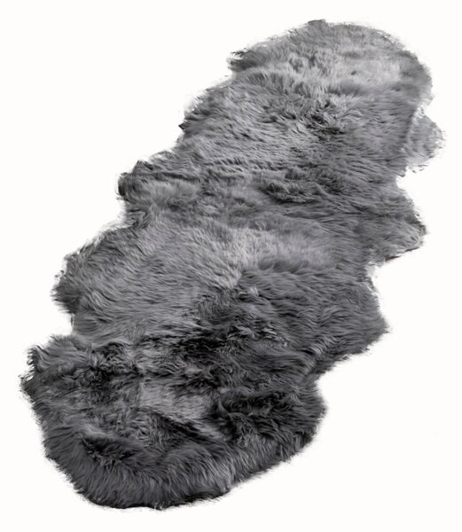 Szara skóra owcza Native Natural Double, 60x240 cm