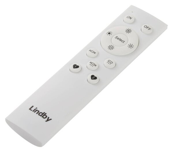 Lampa sufitowa LED Rebeka Lindby, możliwość ściemniania, biały / opal, salon / jadalnia, tworzywo sztuczne, nowoczesny