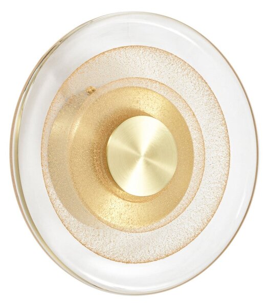 Lampa Ścienna Lucande, Sepian, złoty | mosiężny, przedpokój, szkło, nowoczesny