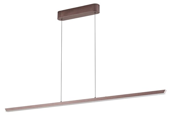 Lampa Wisząca Lucande, Solvar, ściemnialny, brąz rdzawy, salon, metal