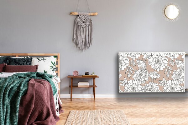 Mata magnesowa na kaloryfer Artystyczne kwiaty