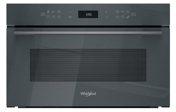 Kuchenka mikrofalowa WHIRLPOOL WMD7O4TSG 1000W Årednica 32.5 cm pojemnoÅÄ 31L SzÃ³sty zmysÅ Talerz Crisp Szary