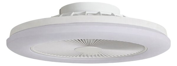 Wentylator sufitowy LED Vedin, Ø 45 cm, RGBW, ściemniany, biały, DC – Lindby Lindby, Vedin, ściemnialny, biały, salon, tworzywo sztuczne, nowoczesny
