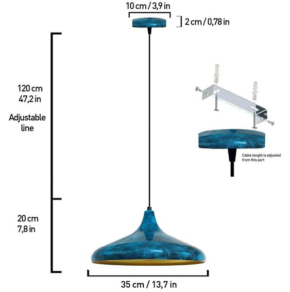 Lampa wisząca Claus ROYALTECH, możliwość ściemniania, salon / jadalnia, metal