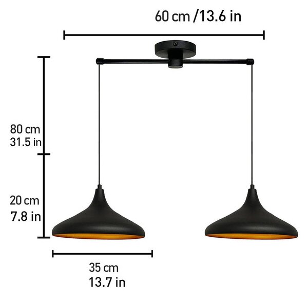 Lampa wisząca Claus ROYALTECH, możliwość ściemniania, salon / jadalnia, metal