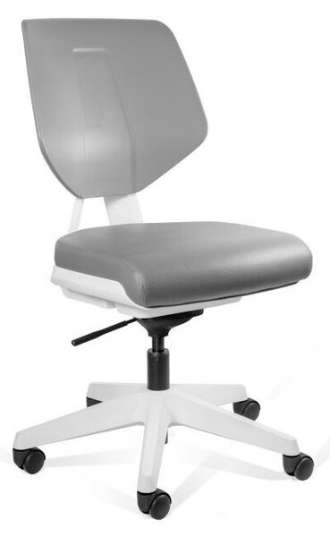 Fotel specjalistyczny Kaden Low grey eko-skóra
