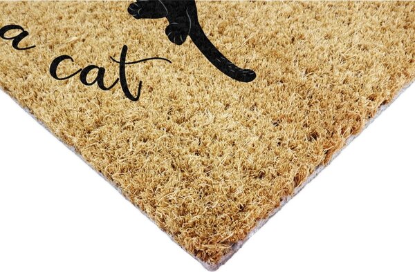 Wycieraczka z włókna kokosowego 40x60 cm Life Is Better With a Cat – Artsy Doormats