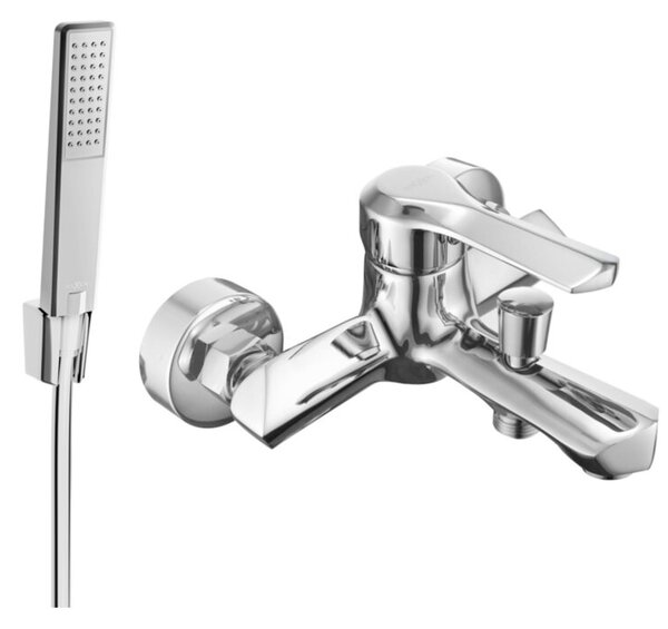 Mexen Sabre R72 bateria wannowa z zestawem prysznicowym, chrom - 7213R72-00
