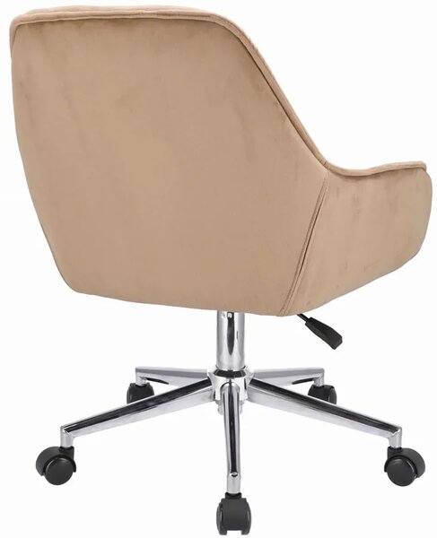 Beżowy fotel do biurka glamour M3-H54