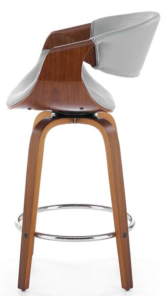 Hoker w stylu modern retro orzech + popielaty K4-N72