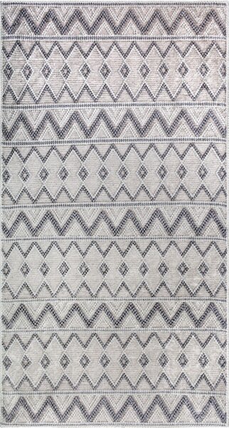 Szary chodnik odpowiedni do prania 80x200 cm Zig Zag – Vitaus