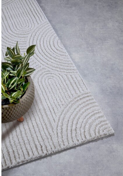 Kremowy chodnik 80x240 cm Chappe Cream White – Elle Decoration