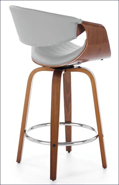 Hoker w stylu modern retro orzech + popielaty K4-N72