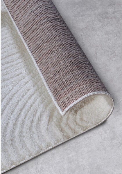 Kremowy chodnik 80x240 cm Chappe Cream White – Elle Decoration