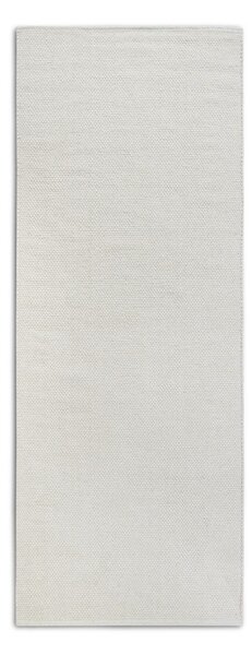 Kremowy chodnik z mieszanki wełny tkany ręcznie 80x200 cm Pradesh Natural White – Elle Decoration