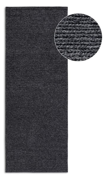 Ciemnoszary wełniany chodnik tkany ręcznie 80x200 cm Francois – Villeroy&Boch