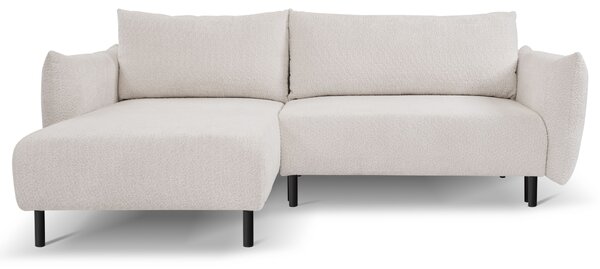 Masseno Narożnik UNO z funkcją spania i pojemnikiem na pościel Narozniki L, Rozkładana sofa - Beżowy, ANTHOLOGY 02