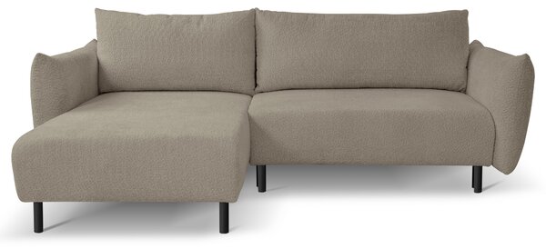 Masseno Narożnik UNO z funkcją spania i pojemnikiem na pościel Narozniki L, Rozkładana sofa - Brązowy, ANTHOLOGY 20