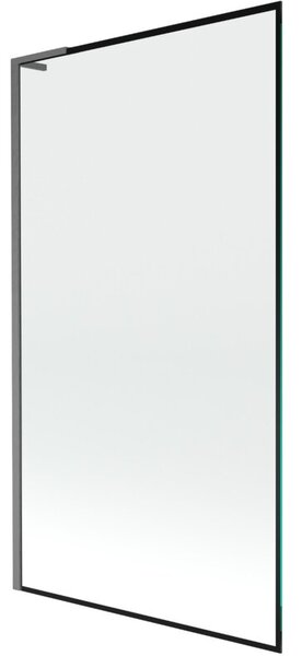 Mexen Next L parawan nawannowy 1-skrzydłowy 100 x 150 cm, czarna ramka, gun gray szczotkowany - 895-100-000-03-70-66