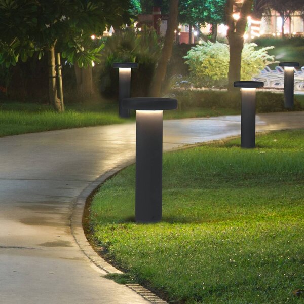Molto Luce Słupek oświetleniowy LED CIRC, DALI, kolor antracytowy, wysokość 82 cm, stopień możliwość ściemniania, czarny, aluminium, nowoczesny