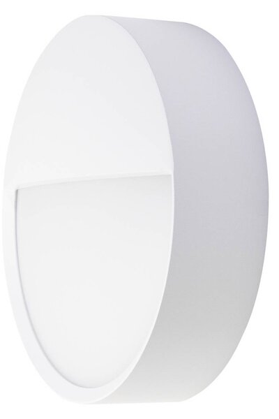 BRUMBERG Kinkiet zewnętrzny LED EYE, półotwarty, biały, CCT, IP65 EYE, biały / opal, przedpokój, aluminium