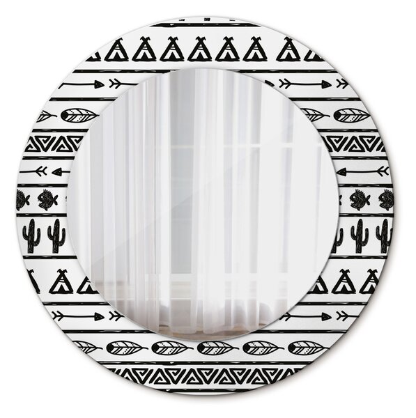 Lustro dekoracyjne okrągłe Boho minimalistyczny
