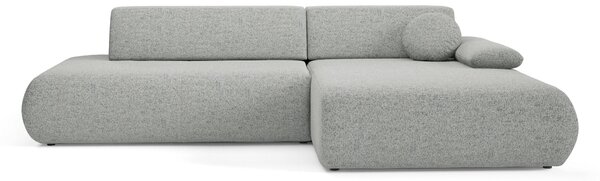 Masseno Narożnik DELTA z funkcją spania i pojemnikiem na pościel Narozniki L, Rozkładana sofa - Szary, PUENTE 92