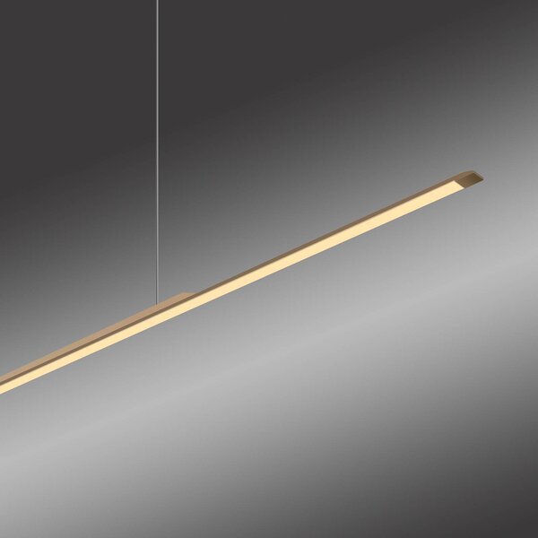 PURE Lampa wisząca Surface, możliwość ściemniania, brązowy / mosiężny, salon / jadalnia, aluminium, nowoczesny