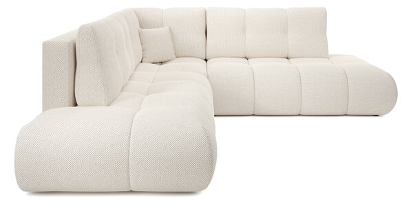 Masseno Narożnik DUCA z funkcją spania i pojemnikiem na pościel Narozniki L, Rozkładana sofa - Beżowy, CURIO 09