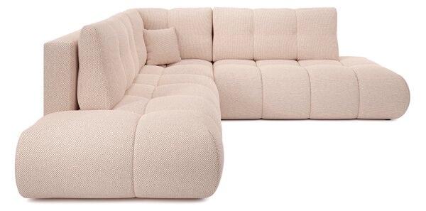 Masseno Narożnik DUCA z funkcją spania i pojemnikiem na pościel Narozniki L, Rozkładana sofa - Pomarańczowy, CURIO 60