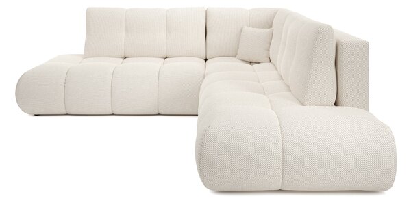 Masseno Narożnik DUCA z funkcją spania i pojemnikiem na pościel Narozniki L, Rozkładana sofa - Beżowy, CURIO 09