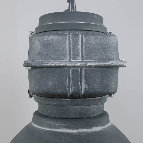 Steinhauer Lampa wisząca Mexlite Densi, możliwość ściemniania, aluminiowy / szary / cynkowy, salon / jadalnia, metal, industrialny