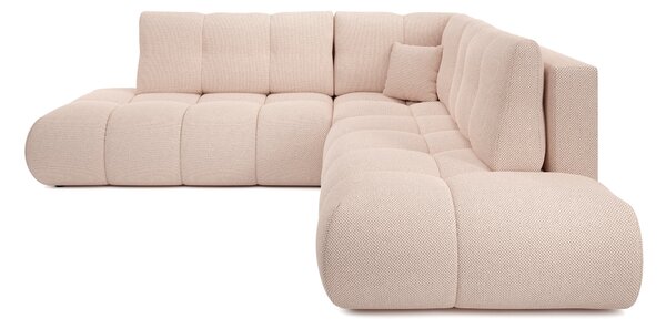 Masseno Narożnik DUCA z funkcją spania i pojemnikiem na pościel Narozniki L, Rozkładana sofa - Pomarańczowy, CURIO 60