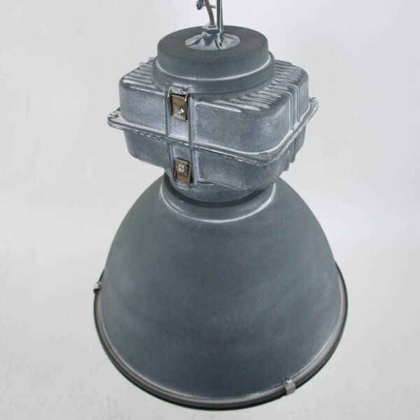 Steinhauer Lampa wisząca Mexlite Densi, możliwość ściemniania, aluminiowy / szary / cynkowy, salon / jadalnia, metal, industrialny