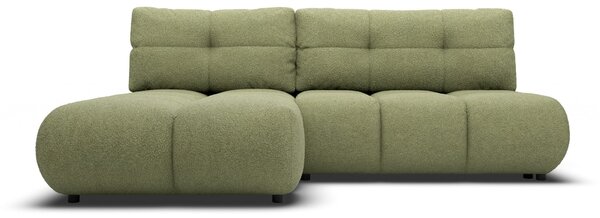 Masseno Narożnik CORSO z funkcją spania i pojemnikiem na pościel Narozniki L, Rozkładana sofa - Zielony, NOW OR NEVER 38