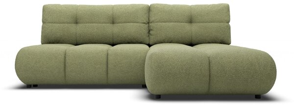 Masseno Narożnik CORSO z funkcją spania i pojemnikiem na pościel Narozniki L, Rozkładana sofa - Zielony, NOW OR NEVER 38