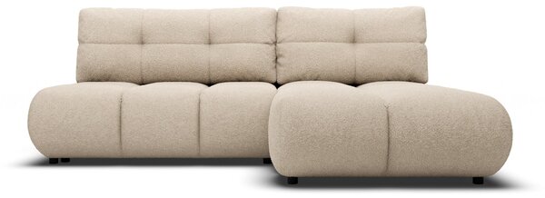 Masseno Narożnik CORSO z funkcją spania i pojemnikiem na pościel Narozniki L, Rozkładana sofa - Beżowy, NOW OR NEVER 05
