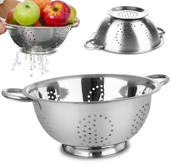 Cedzak kuchenny stalowy 28 cm